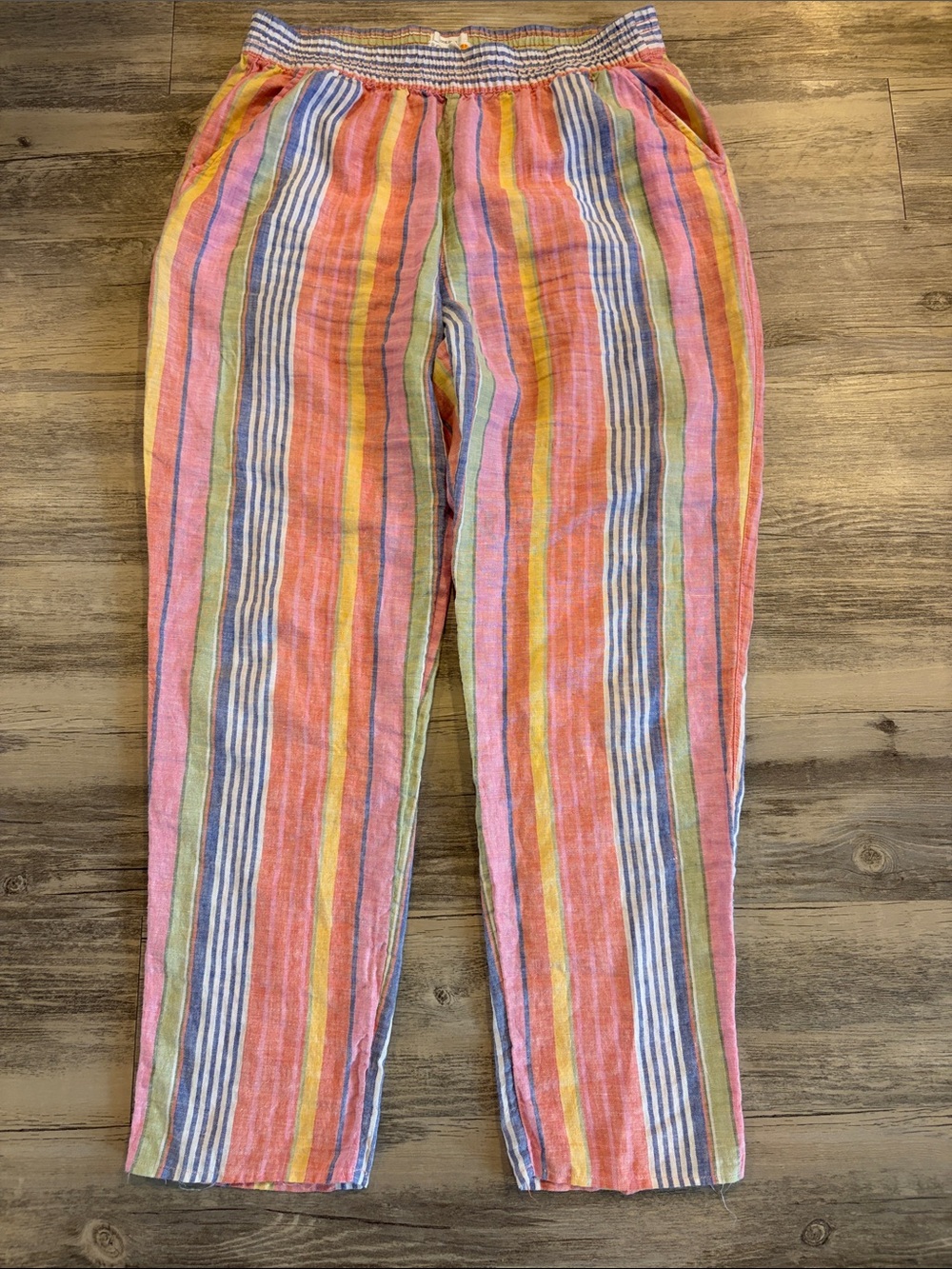 C&C California Multi-Color Linen Pants
